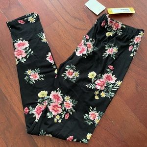 Crown of Hearts Leggings-Girls-XL